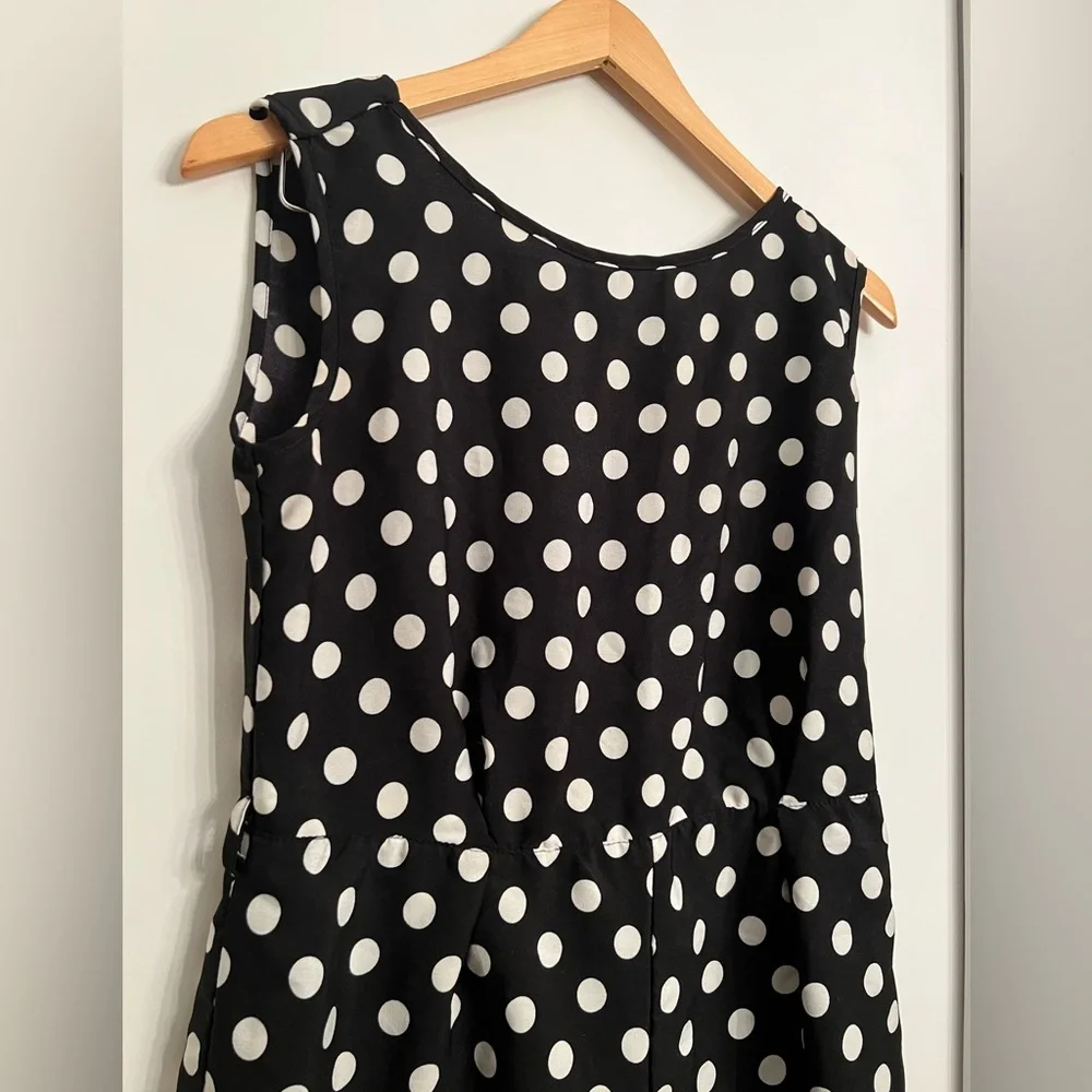 Black and white polka dot onesie/ romper [Free add on item] - Picture 7 of 10